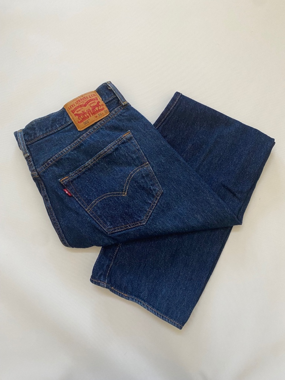 Levi’s 501 blue jeans pants, size 36 x 32